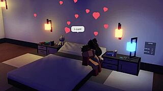 Demon fucks his hot fan on Roblox! What a thrill!