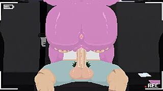 mina is riding cock in the car with blowjob