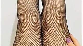 sexy slender legs spread for public pussy play or rough riding