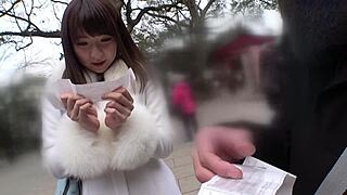 Japanese facial blowjob scene