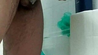 Ever seen a big brown dick getting washed up close?