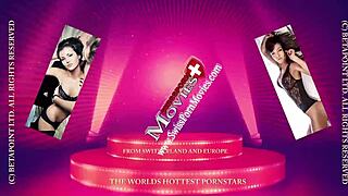 This German teen in foil bondage gets double banged hard by big cocks.