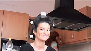 Amazing Brunette Amandine Stuns in Photoshoot Turned Wild!