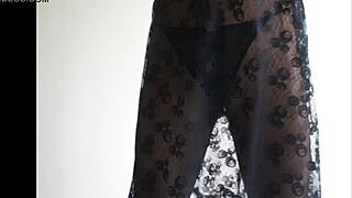 Sexy Girl In Sheer Pantyhose Teases!