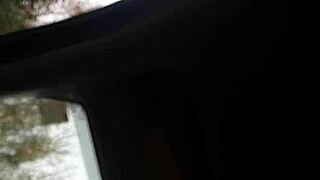 SLOPPY CAR MOUTH WITH EBONY BLOWJOB