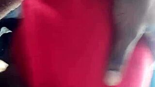 SLOPPY CAR MOUTH WITH EBONY BLOWJOB