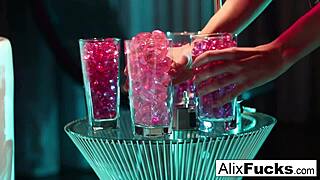 alix lynx inserts a butt plug solo