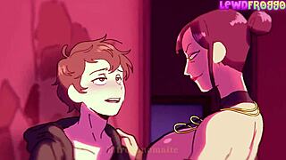 anime hentai animation with friend boy casual chat