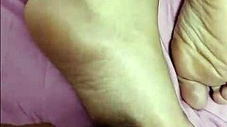 mexican mature woman gets tickled and creampied after foot play