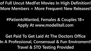 i'm freshman yasmine woods getting hitachi orgasms from doctor tampa in florida hospital for college physical, moaning with vibrator on pussy