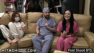 Patient Blaire Celeste Gets Hitachi Magic Wand Orgasms During Medical Examination At Hitachihoescom