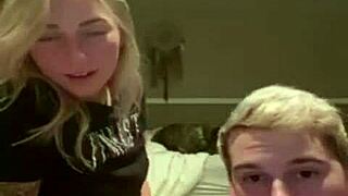 Watching a periscope stream of a teen blonde girl part one