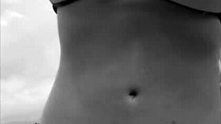 My wife casually shows off on Brazilian beaches in public outdoor settings