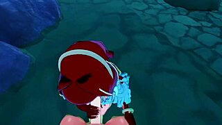 Mipha gets fucked and filled with cum from your pov - zelda botw hentai