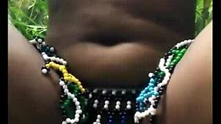 msanzi fine pussy girl in the forest 😍