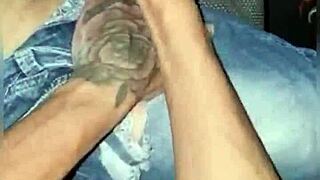 driving through traffic in the city