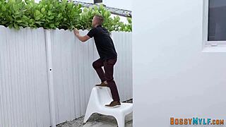 I watch the cougar get her pussy pound and fill with cum