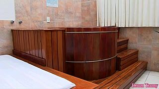 Naughty Tranny Bella Atrix Stuffs Asshole with Dildo.