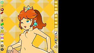 Suggestive PPPPU Game With Mario Princess Daisy Naked Blowjob