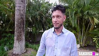 Kira perez waters plants and rides shaved pussy 🌿