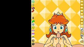 Suggestive PPPPU Game With Mario Princess Daisy Naked Blowjob