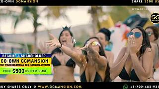 Dildo Fucks Brunette and Blonde Lesbian Toys