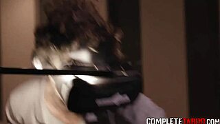 Teen in uniform drilled by monster cock