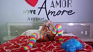 Rica masturbación solo para ti 😘 big tits latina with tattoo