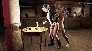 2B from Fallout 4 gets anal fucked in hentai style