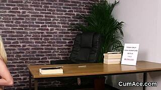 Slutty honey receives facial cumshot and gulps the jizz in blowbang