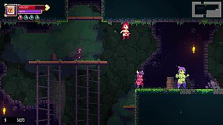 【スカーレット・メイデンの実況プレイ パート2】横スクロのローグライク2階層ボスまで攻略開始！