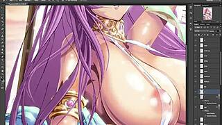 busty athena from saint seiya shows huge boobs