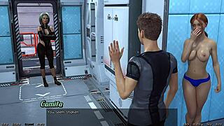 Red-Haired Step Sister Caught Showering, So Hot!