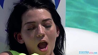 Pixie With Riley Jean And Logan Lucky In Bikini Pool Fun