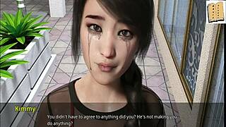 wvm 88 tries to win kimmy's trust with her big tits?