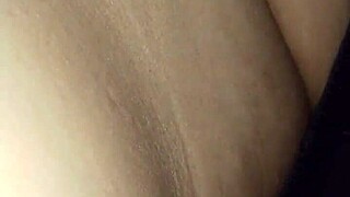 girlfriend gets fingered then fucked hard in missionary