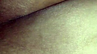 girlfriend gets fingered then fucked hard in missionary