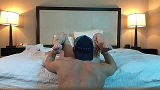 Hot tatted petite beauty is eating pussy right now