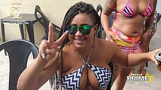 Churrasco with hot Latinas and Morango RJ