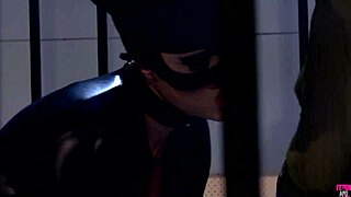 Joker fucks Harley Quinn and Catwoman with big cock in threesome?