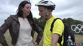 Spunked Stockings On British Mature Babe!