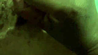 Wow, getting a handjob from my wife leads to cumshot!