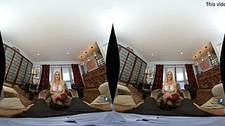 Brandi Love in Lingerie Seduces for POV Blowjob in MilfVR Groupie Scene