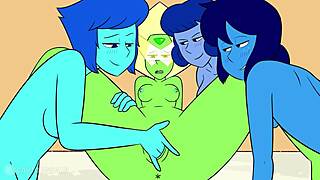 peridot leads orgy in botany class parody
