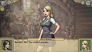 She’s jerking me off in Innocent Witches gameplay!