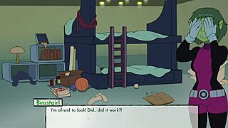 Emotional Release In 18Titans Part 3, Cumming On Starfire's Ass With Passion