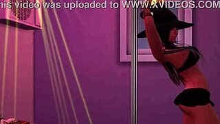 Jozie Dark in Halloween tease costume from Sims 4 video