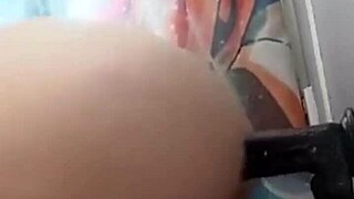 feeling horny and wet with the dildo while family's awake.