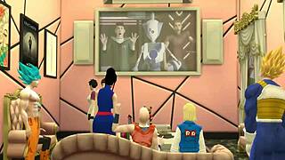 Dragon ball porn epi 18 hentai intercambio de esposas videl y nro 18 folladas como perras maduras infieles calientes ntr 😈