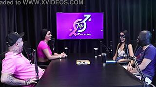 Teen in sheer red lingerie starts wild on xvideos!